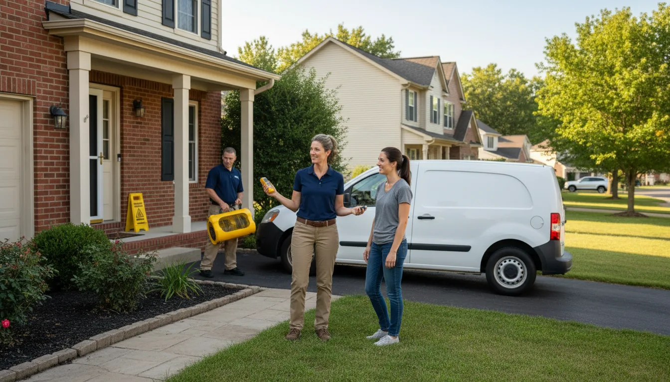 Residential water damage restoration in Scotland, PA